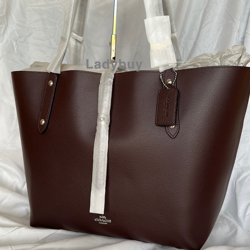 ❇️NWT coach market tote in Polished pebble leather - Picture 4 of 11